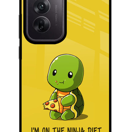 I'm on Ninja Diet Oppo Reno12 5G Glass Case Back Cover by Casekaro