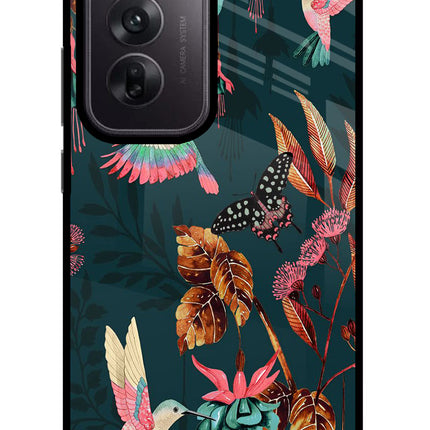 Birds Oppo Reno12 5G Glass Case Back Cover by Casekaro