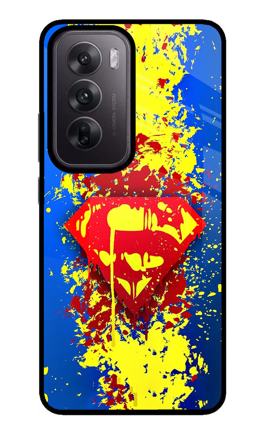 Superman logo Oppo Reno12 5G Glass Case