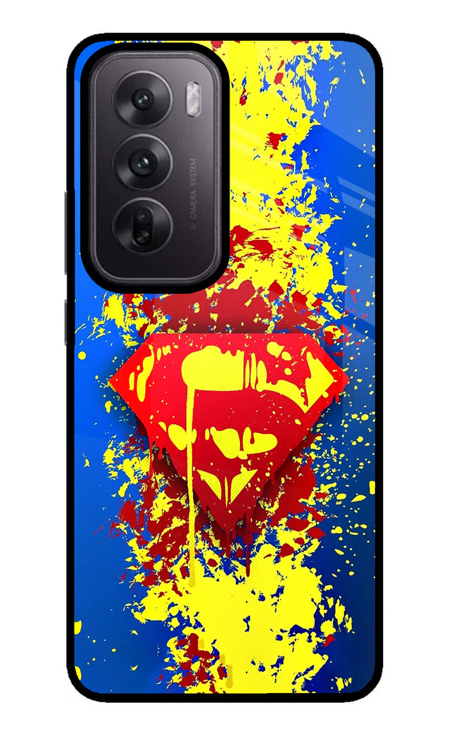 Superman logo Oppo Reno12 5G Glass Case