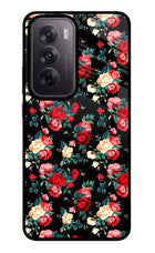 Rose Pattern Oppo Reno12 5G Glass Case