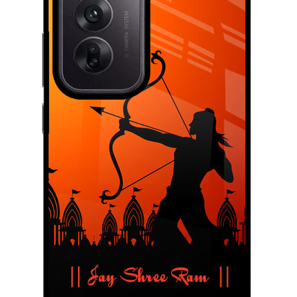 Lord Ram - 4 Oppo Reno12 5G Glass Case Back Cover by Casekaro
