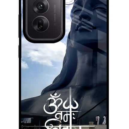 Om Namah Shivay Oppo Reno12 5G Glass Case Back Cover by Casekaro