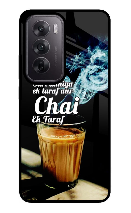 Chai Ek Taraf Quote Oppo Reno12 5G Glass Case