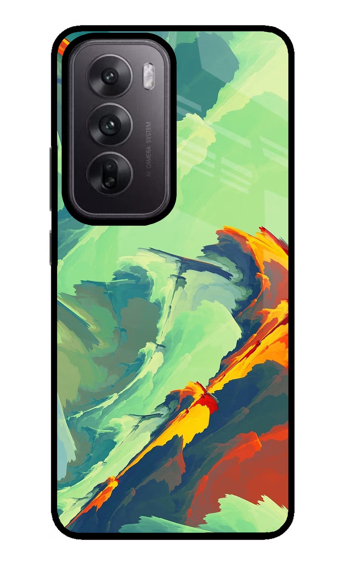 Paint Art Oppo Reno12 5G Glass Case