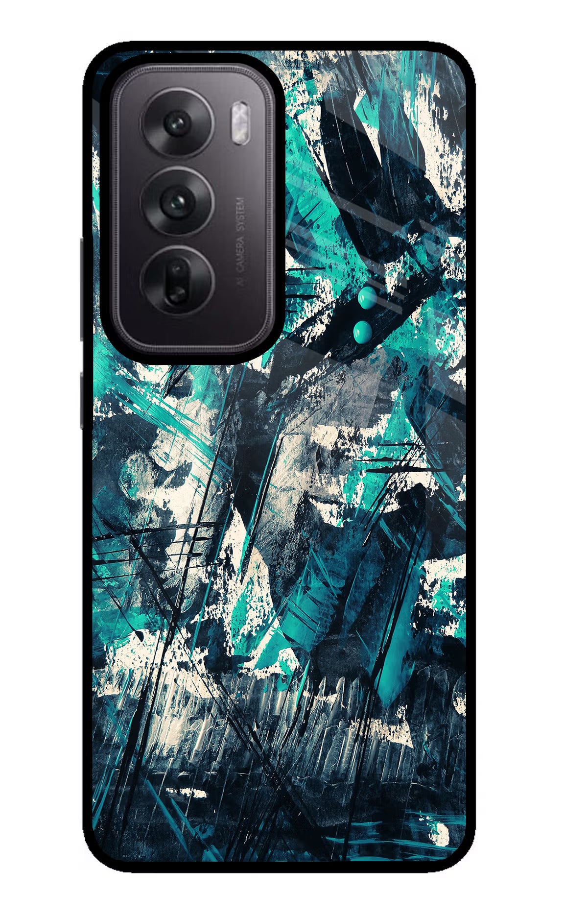 Artwork Oppo Reno12 5G Glass Case Back Cover by Casekaro