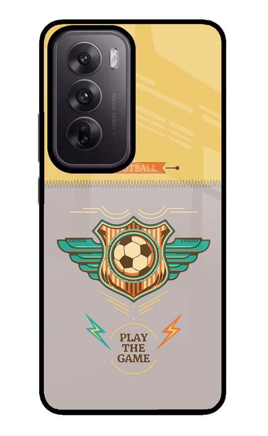 Football Oppo Reno12 5G Glass Case