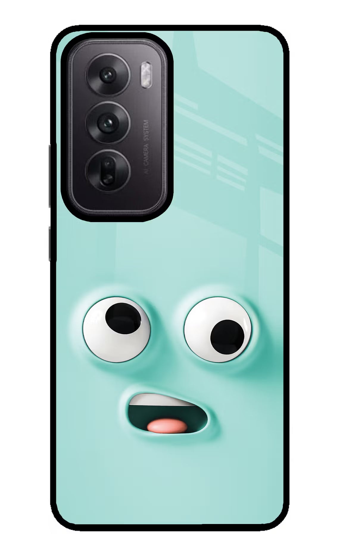 Funny Cartoon Oppo Reno12 5G Glass Case Back Cover by Casekaro