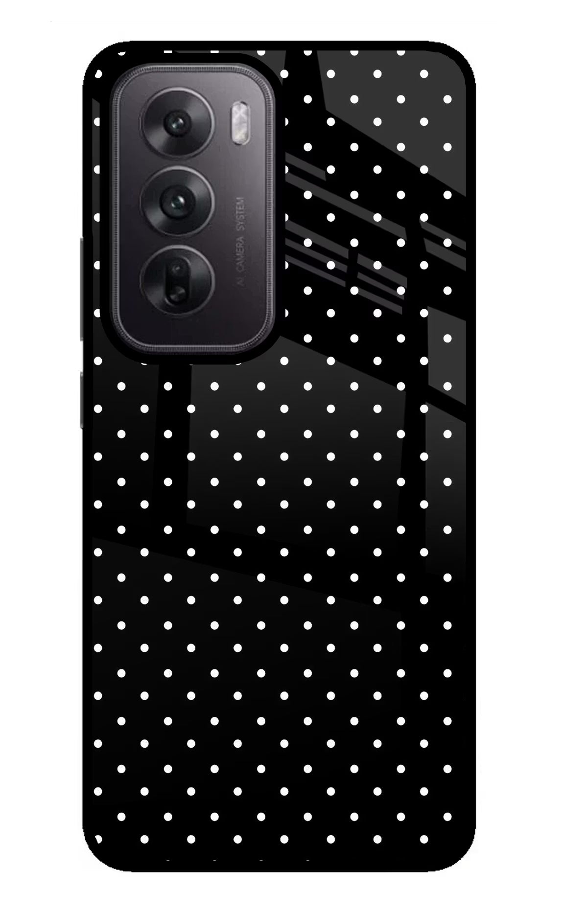 White Dots Oppo Reno12 5G Glass Case