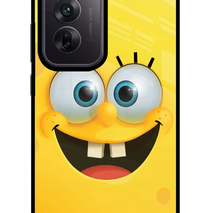 Sponge 1 Oppo Reno12 5G Glass Case Back Cover by Casekaro