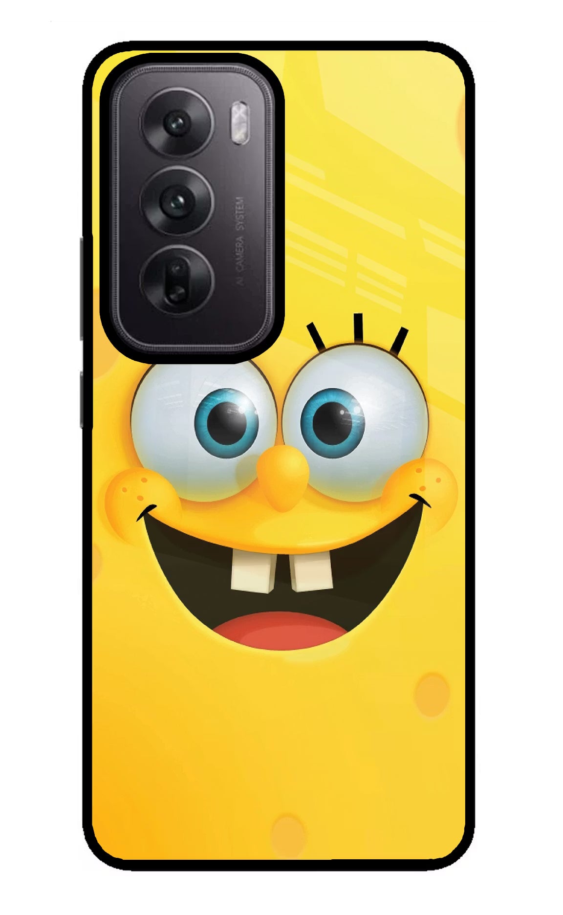 Sponge 1 Oppo Reno12 5G Glass Case Back Cover by Casekaro