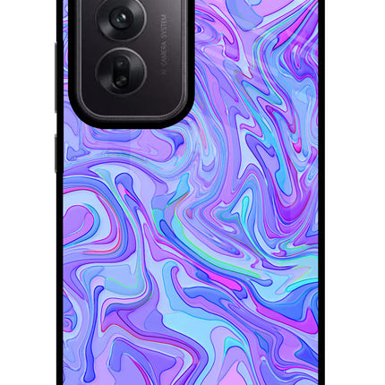 Glitter Oppo Reno12 5G Glass Case Back Cover by Casekaro