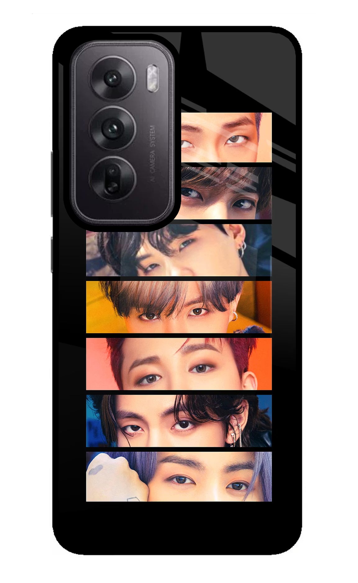 BTS Eyes Oppo Reno12 5G Glass Case