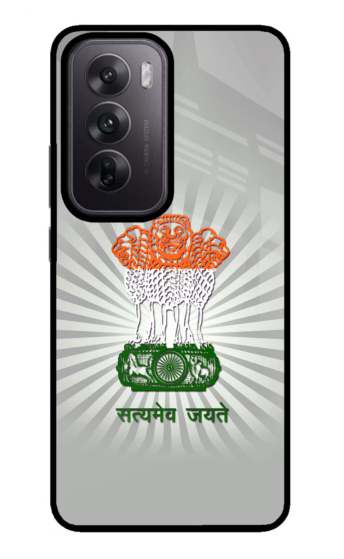 Satyamev Jayate Art Oppo Reno12 5G Glass Case