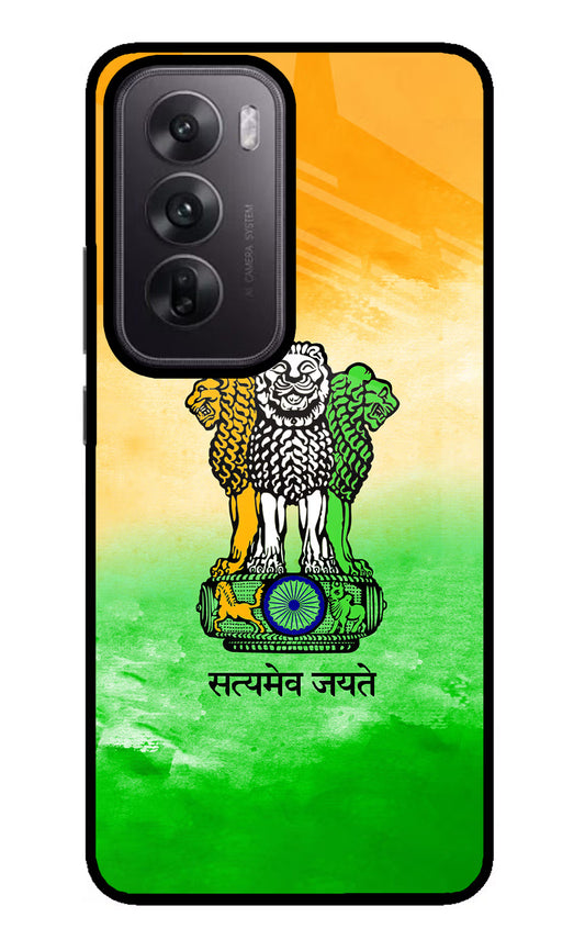 Satyamev Jayate Flag Oppo Reno12 5G Glass Case