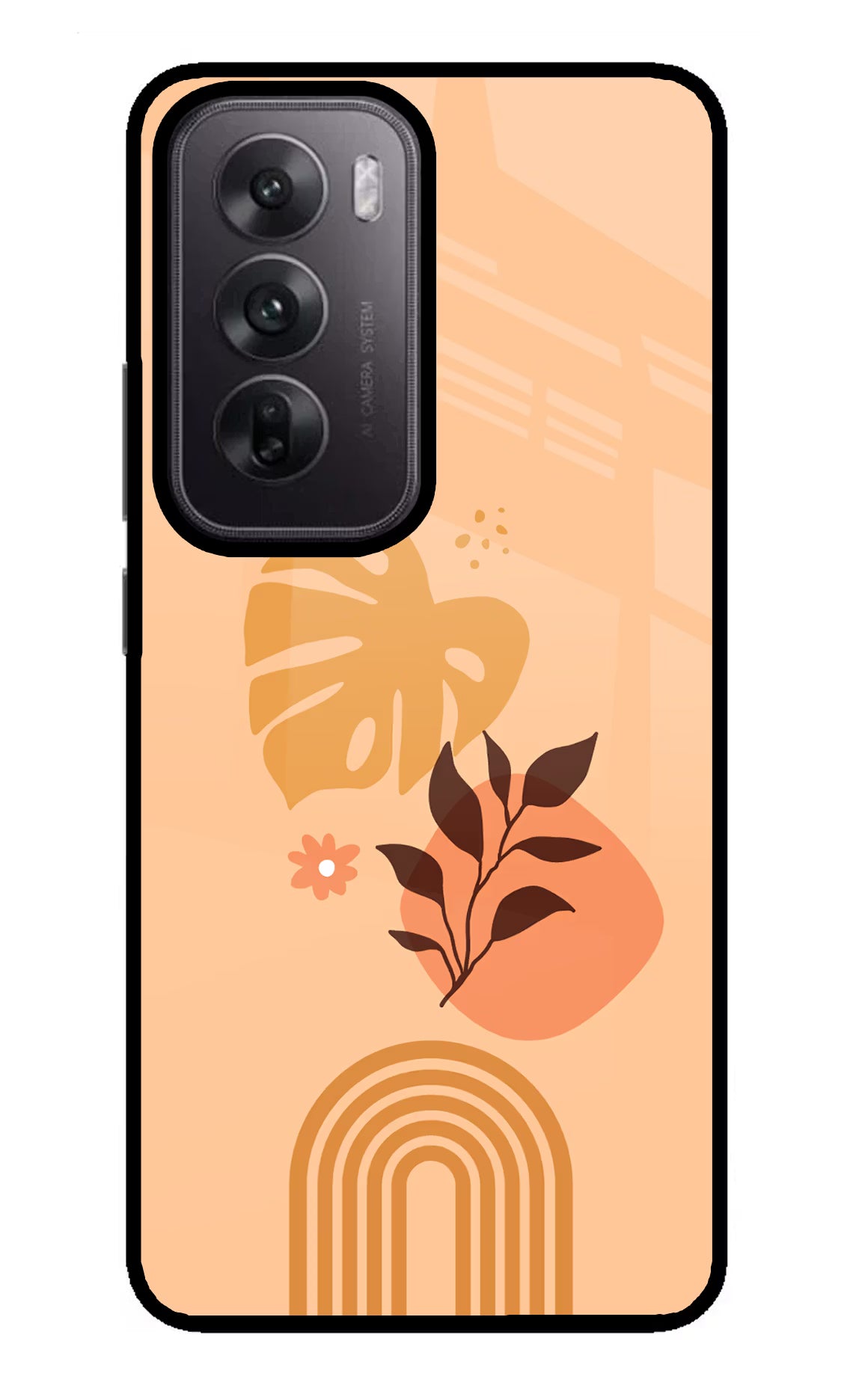Bohemian Art Oppo Reno12 5G Glass Case Back Cover by Casekaro
