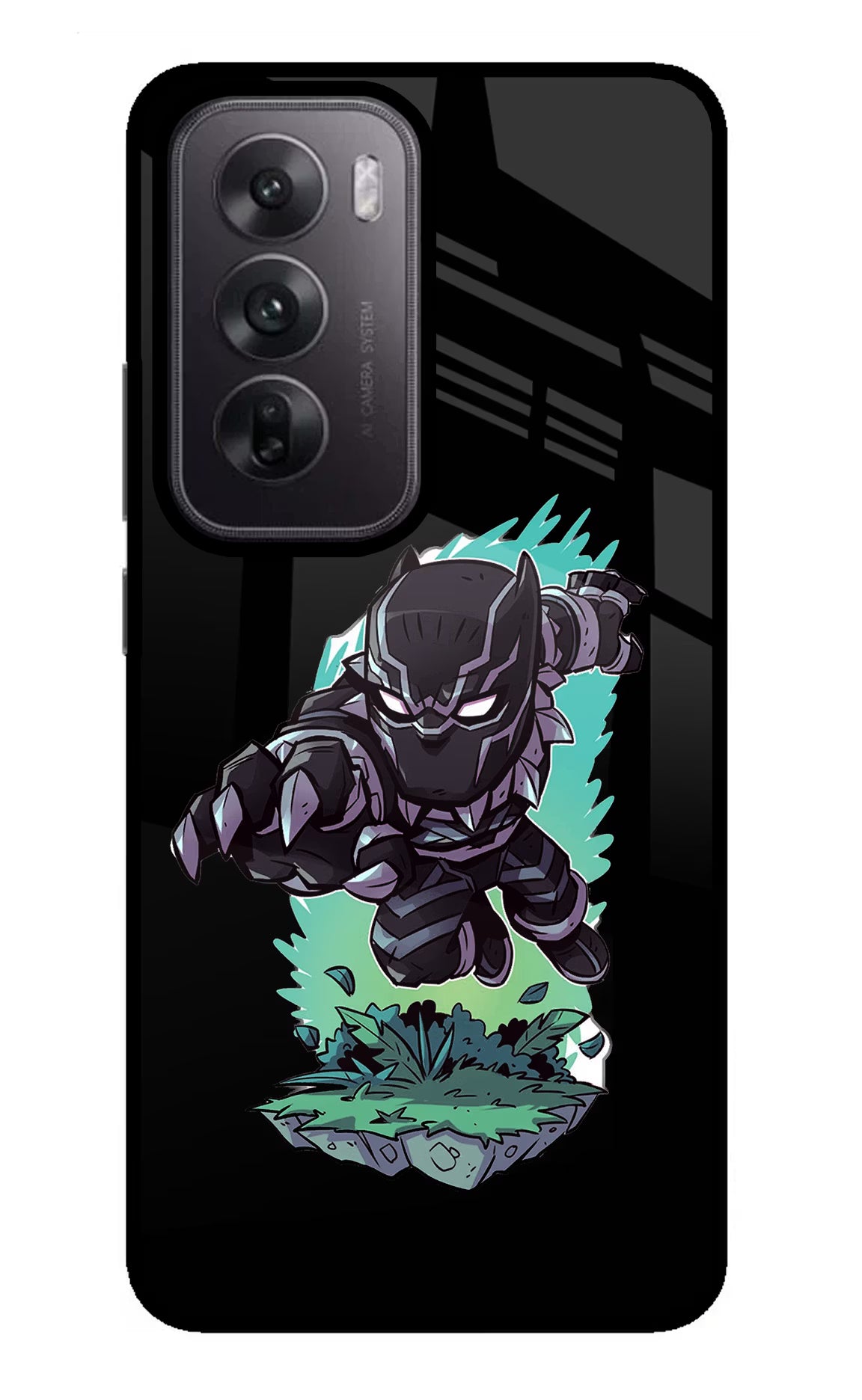 Black Panther Oppo Reno12 5G Glass Case
