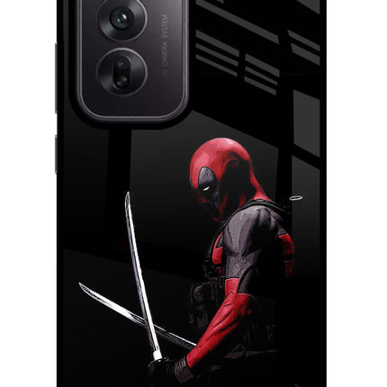Deadpool Oppo Reno12 5G Glass Case Back Cover by Casekaro