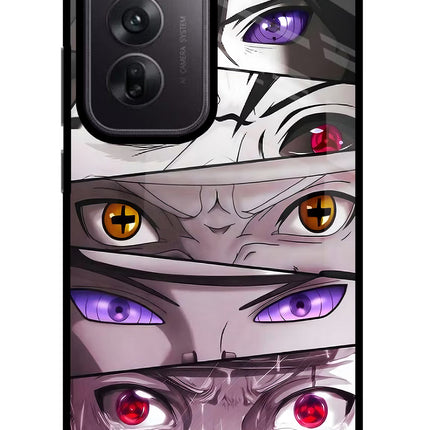 Naruto Anime Oppo Reno12 5G Glass Case Back Cover by Casekaro