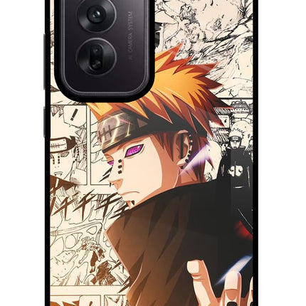 Pain Anime Oppo Reno12 5G Glass Case Back Cover by Casekaro