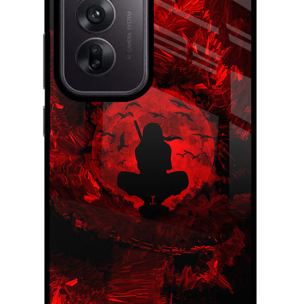 Itachi Uchiha Oppo Reno12 5G Glass Case Back Cover by Casekaro