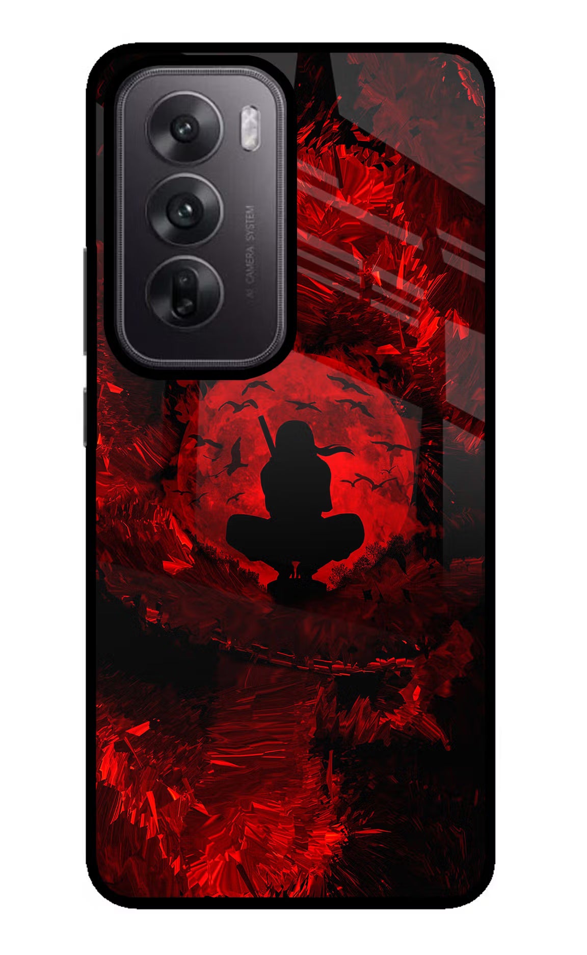 Itachi Uchiha Oppo Reno12 5G Glass Case Back Cover by Casekaro