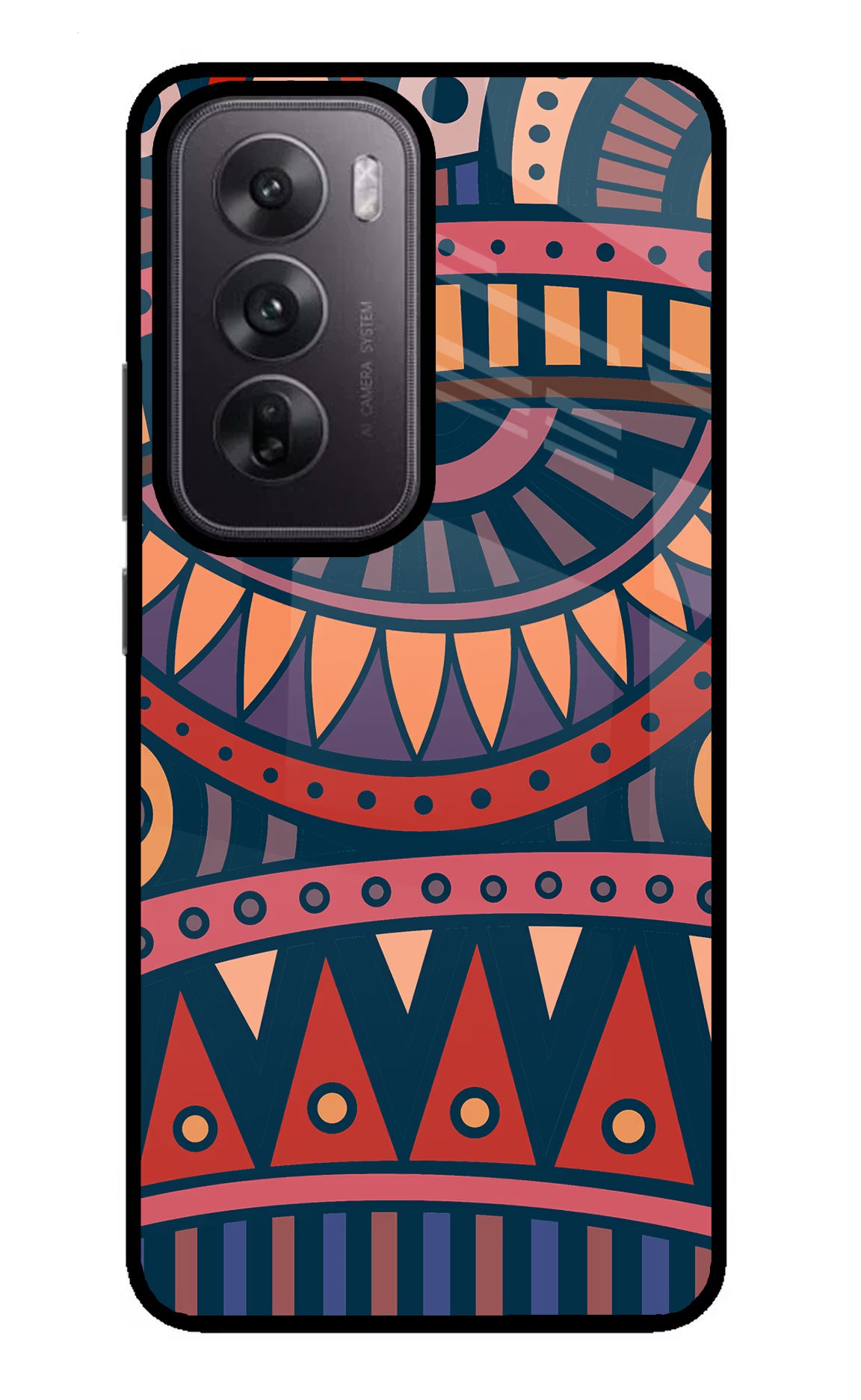 African Culture Design Oppo Reno12 5G Glass Case