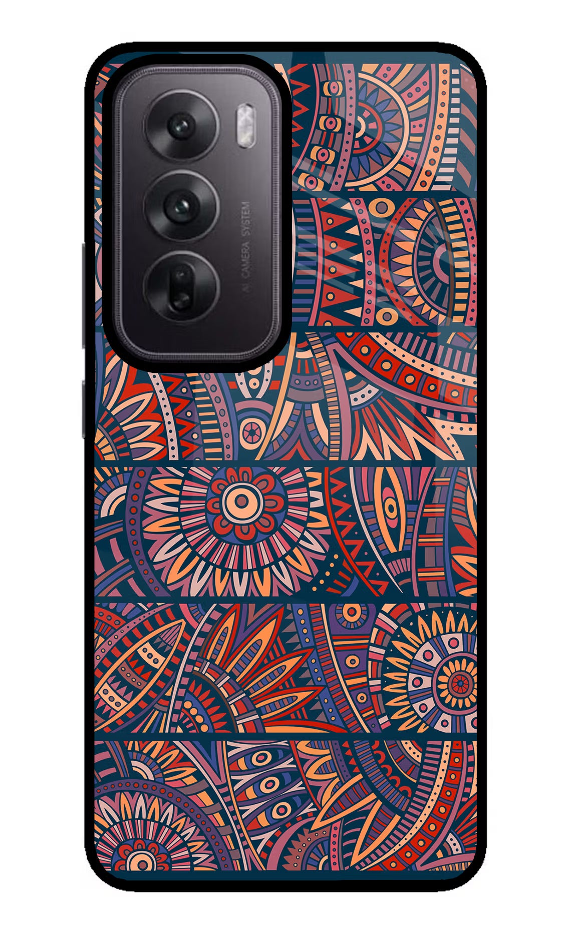African Culture Design Oppo Reno12 5G Glass Case