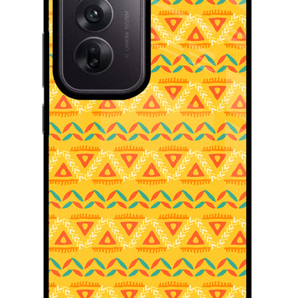 Tribal Pattern Oppo Reno12 5G Glass Case