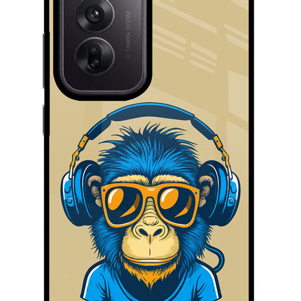 Monkey Headphone Oppo Reno12 5G Glass Case