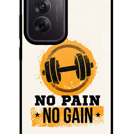 No Pain No Gain Oppo Reno12 5G Glass Case