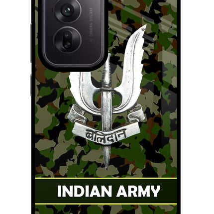 Balidan Indian Logo Oppo Reno12 5G Glass Case Back Cover by Casekaro