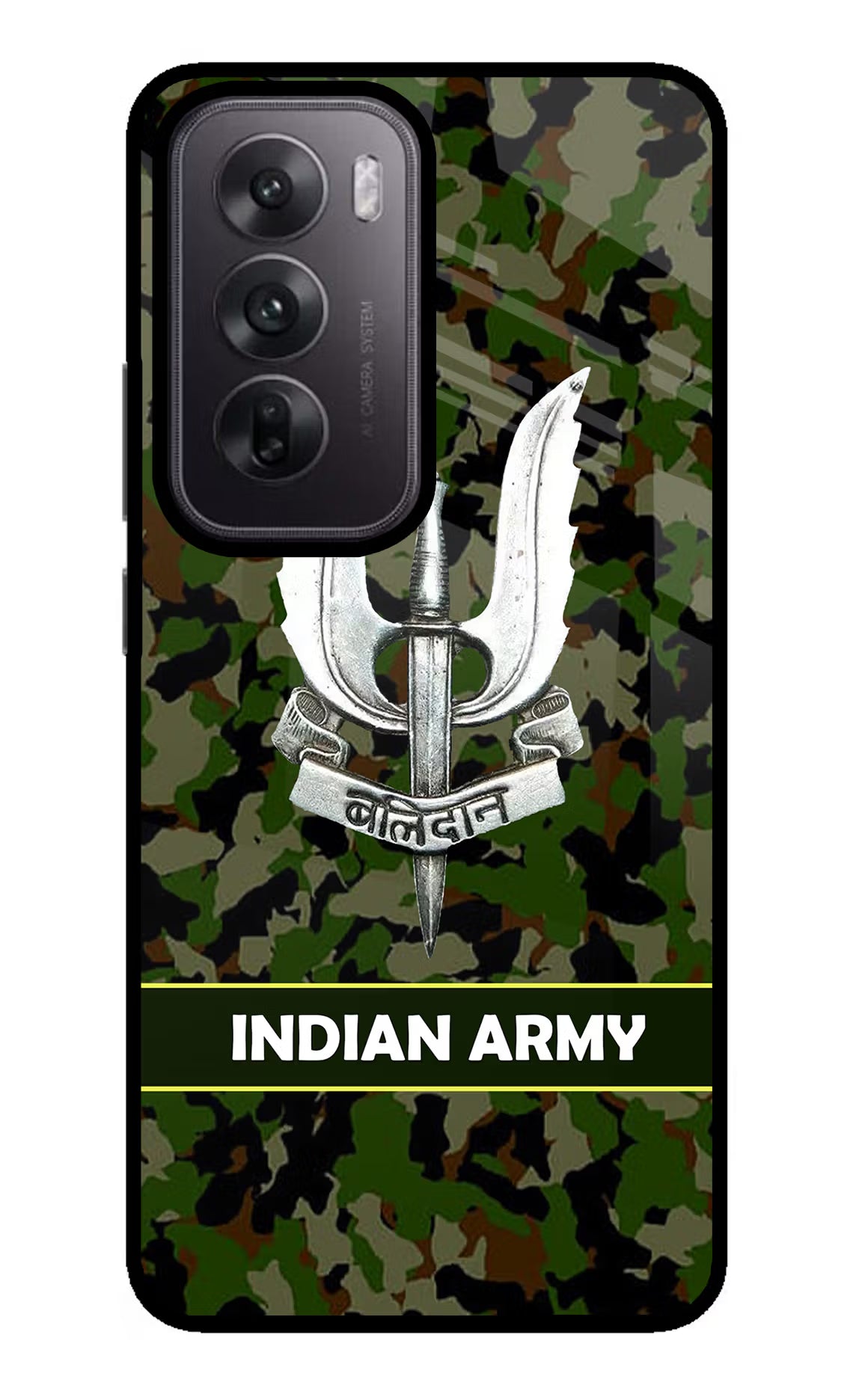 Balidan Indian Logo Oppo Reno12 5G Glass Case Back Cover by Casekaro