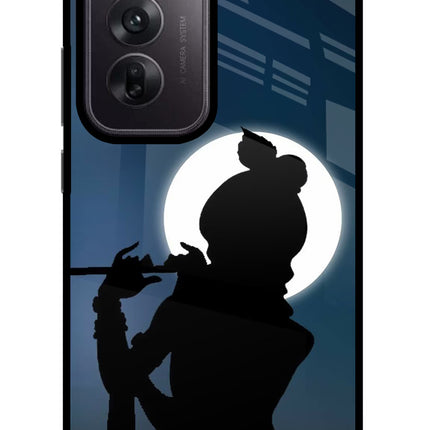 Shri Krishna Silhouette Oppo Reno12 5G Glass Case
