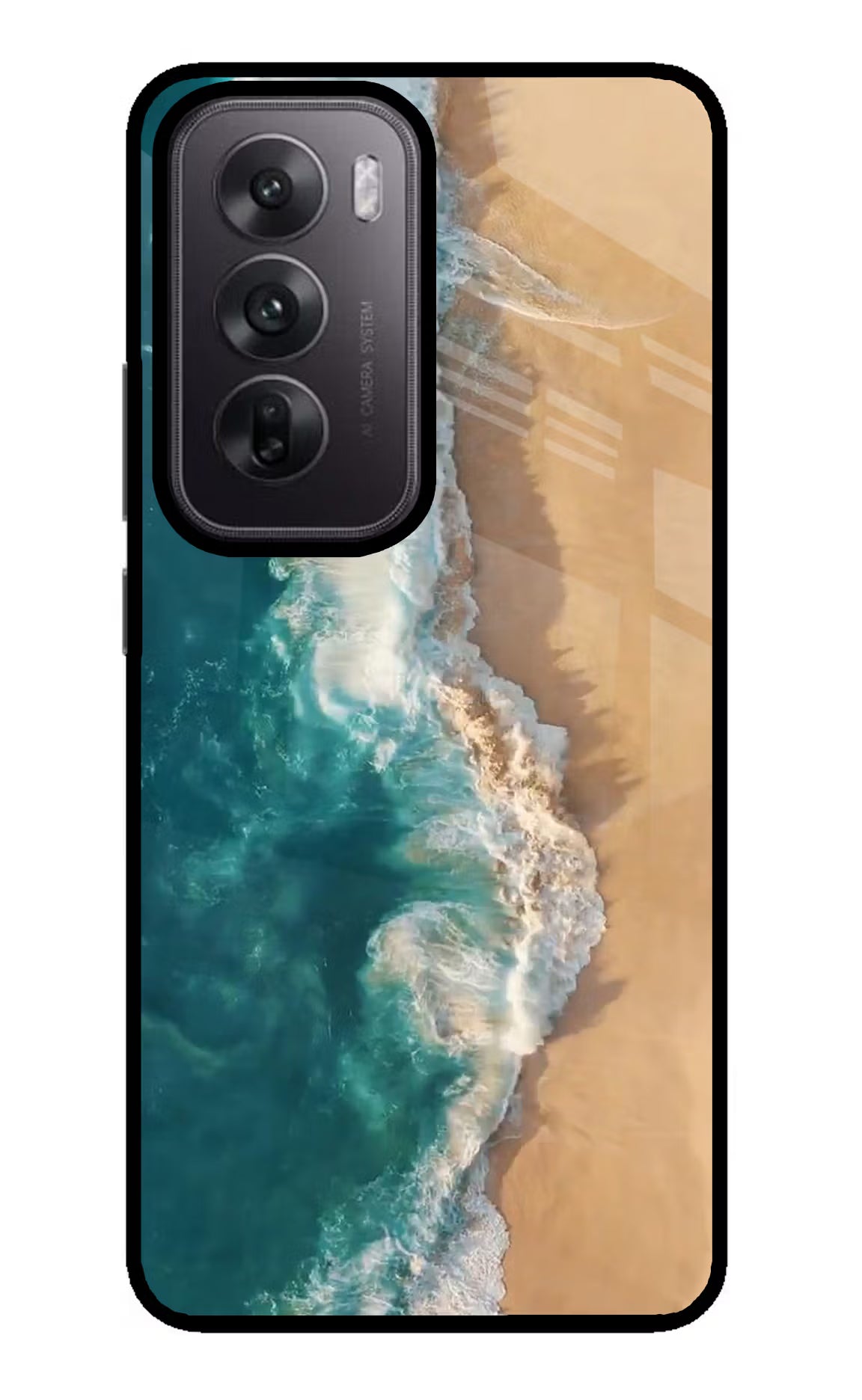 Ocean Beach Oppo Reno12 5G Glass Case