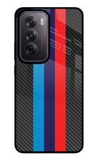 BMW Stripes Pattern Oppo Reno12 5G Glass Case