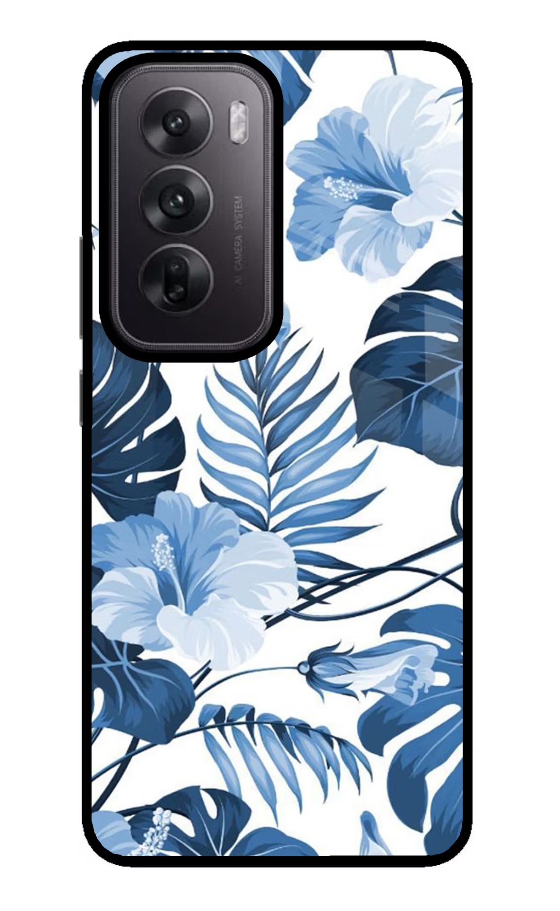 Fabric Art Oppo Reno12 5G Glass Case Back Cover by Casekaro