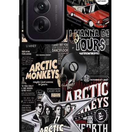 Arctic Monkeys Oppo Reno12 5G Glass Case Back Cover by Casekaro