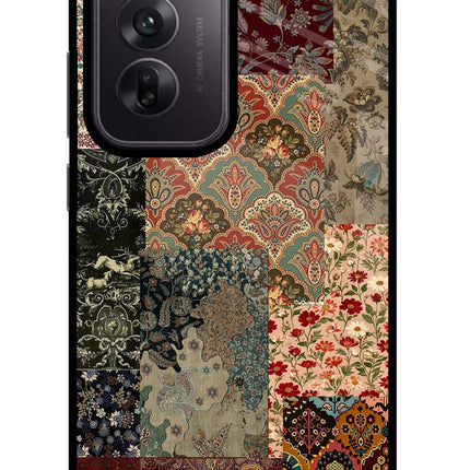 Desi Print Oppo Reno12 5G Glass Case Back Cover by Casekaro
