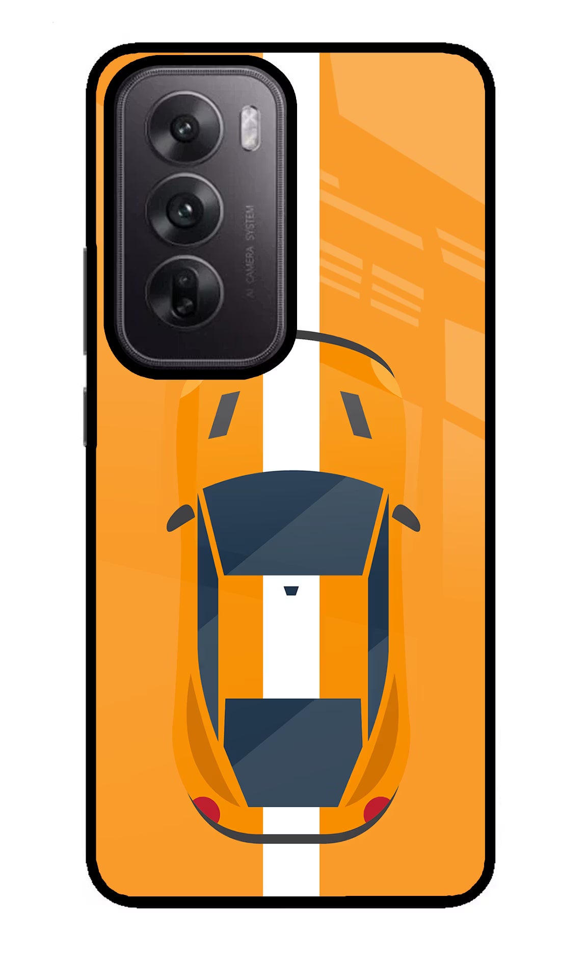 Highway Pursuit Oppo Reno12 5G Glass Case Back Cover by Casekaro