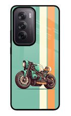 Striped Moto Drift Oppo Reno12 5G Glass Case