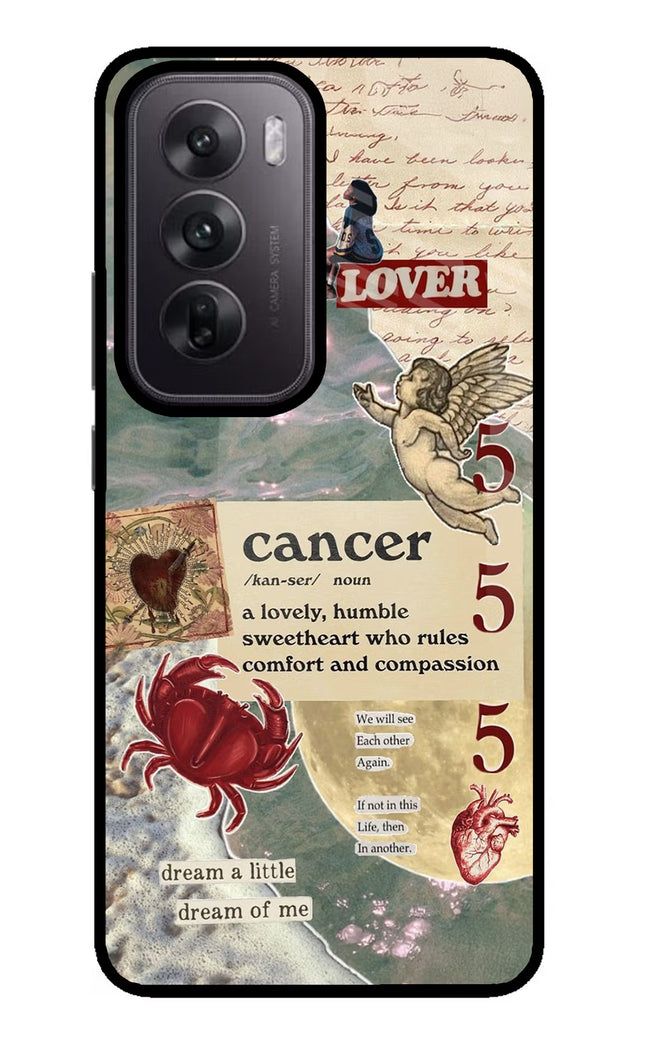 Cancer Zodiac Oppo Reno12 5G Glass Case
