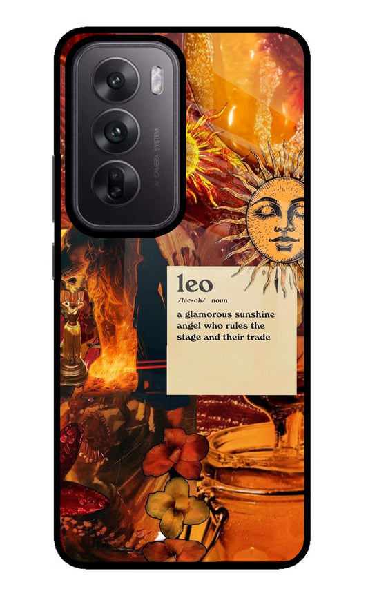 Leo Zodiac Oppo Reno12 5G Glass Case
