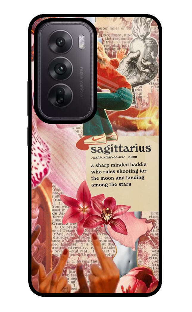 Sagittarius Zodiac Oppo Reno12 5G Glass Case