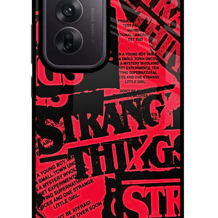 Ordinary Things Oppo Reno12 5G Glass Case Back Cover by Casekaro