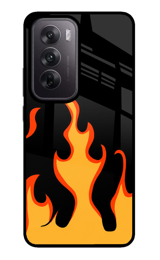 Fired Up – Black Oppo Reno12 5G Glass Case