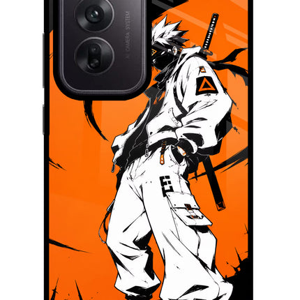 Street Samurai  Oppo Reno12 5G Glass Case Back Cover by Casekaro