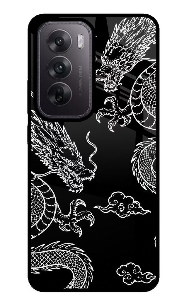 Twin Dragons Oppo Reno12 5G Glass Case
