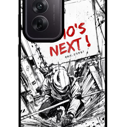 Who's Next Oppo Reno12 5G Glass Case Back Cover by Casekaro