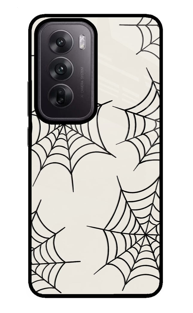Spider Web Oppo Reno12 5G Glass Case